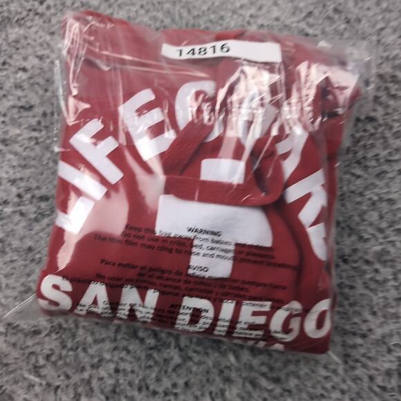 Vintage Lifeguard Hoodie Adult Small Red San Diego California Beach Sweatshirt - Picture 6 of 6